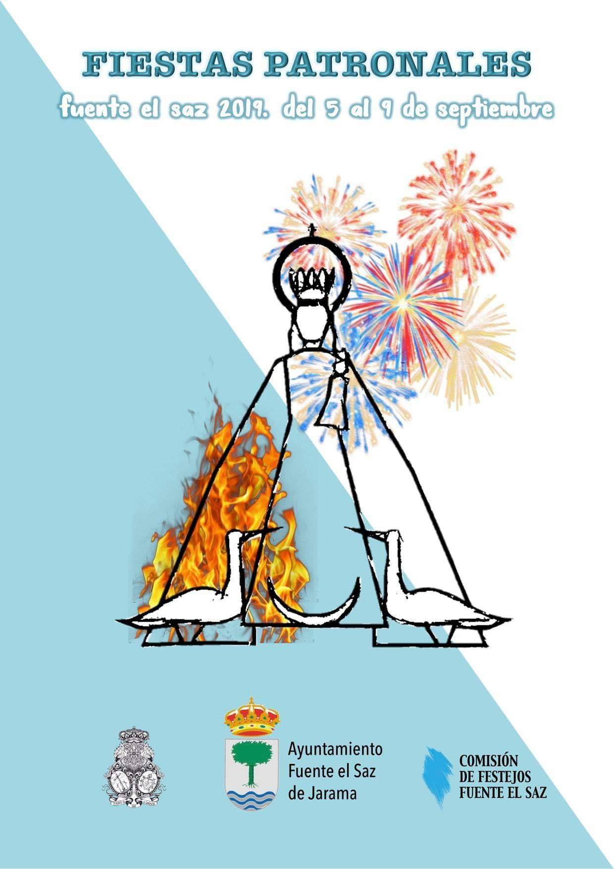 Fiestas patronales en honor a la Virgen de la Cigüeñuela y el Santísimo Cristo de la Misericordia 2019 Fuente el Saz de Jarama